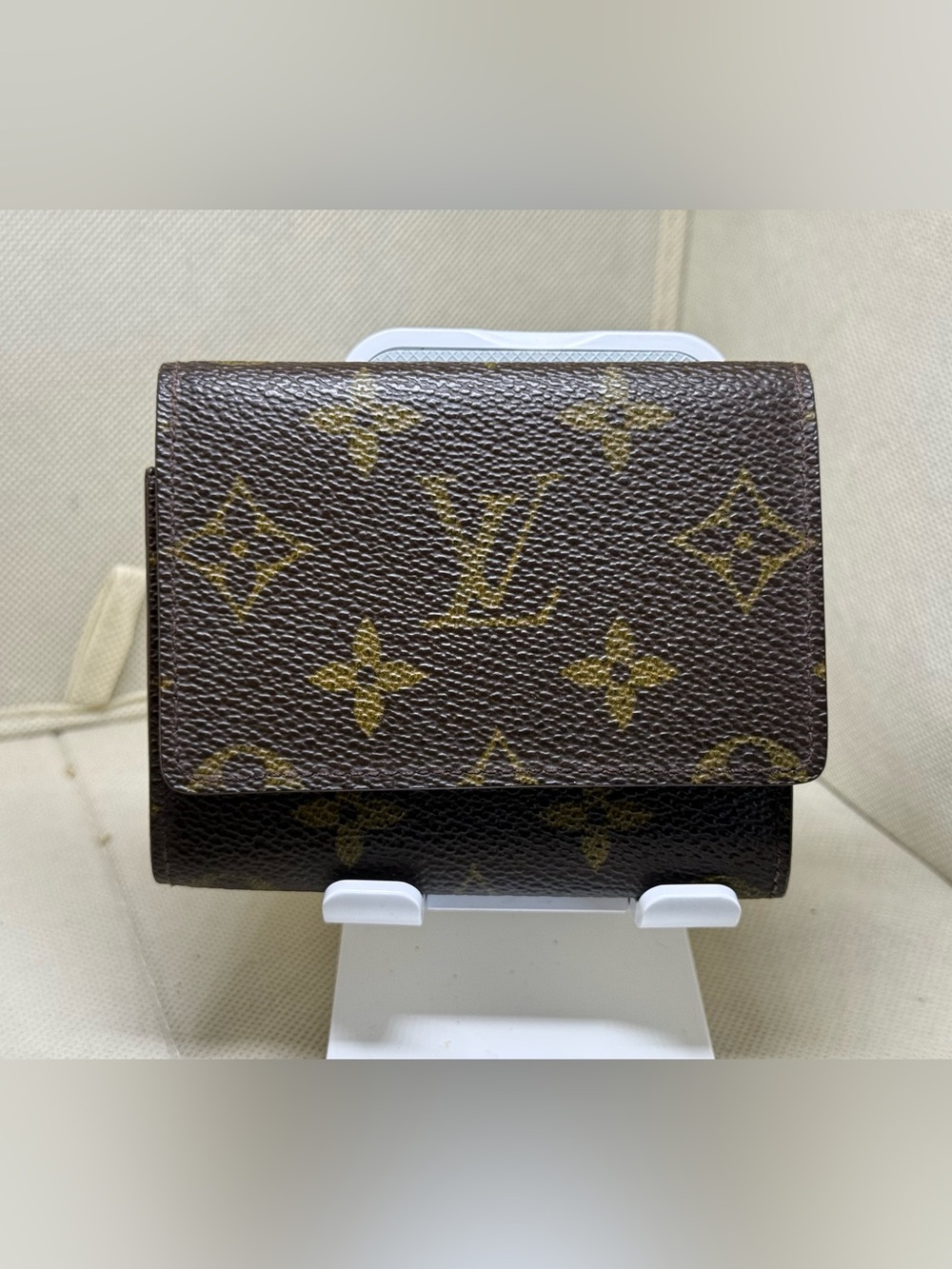 Authentic LOUIS VUITTON Monogram Enveloppe cult de Visite M62920 Card Case #...